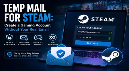 Temp Mail for Steam: Create a Gaming Account Without Your Real Email