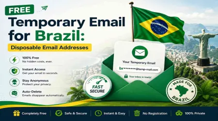 Free Temporary Email for Brazil: Disposable Email Addresses